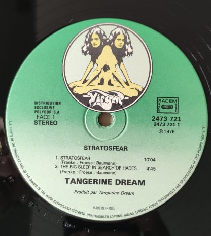 vinyle 33tours artiste tangerine dream titre stratosfear vinyle d'occasion