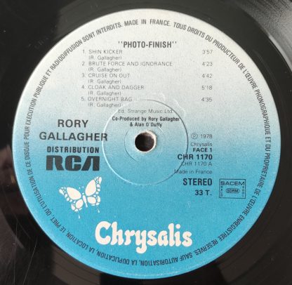 vinyle 33tours artiste rory gallagher titre photo - finish vinyle d'occasion