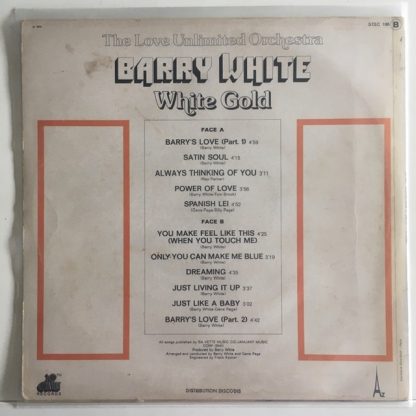 BARRY WHITE – White Gold – 1974 – France – AZ – Vinyle -33 Tours – OriginVinylStore