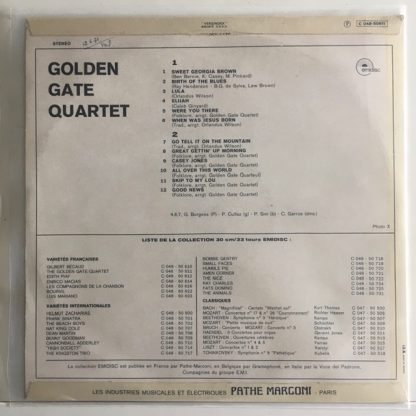 vinyle 33tours artiste golden gate quartet titre portrait