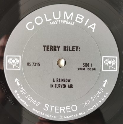 vinyle 33tours artiste terry riley titre a rainbow in curved air