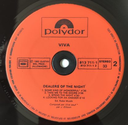 vinyle 33tours artiste viva titre dealers of the night