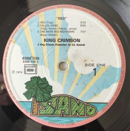 vinyle 33tours artiste king crimson titre red vinyle d'occasion