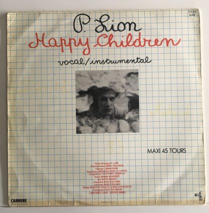 pochette vinyle 33tours artiste p.lion titre happy children vinyle d'occasion originvinylstore montauban