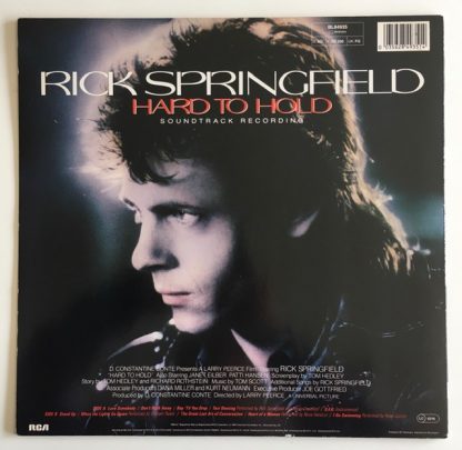 couverture vinyle 33tours artiste rick sprinfield titre hard to hold vinyle d'occasion originvinylstore montauban