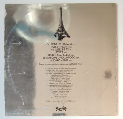 pochette vinyle 33tours artiste patrick juvet titre paris by night vinyle d'occasion originvinylstore montauban