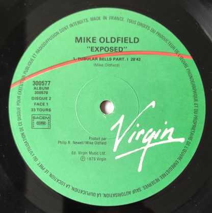 label vinyle 33tours artiste mike oldfield titre exposed vinyle d'occasion originvinylstore montauban