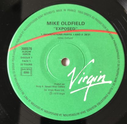 label vinyle 33tours artiste mike oldfield titre exposed vinyle d'occasion originvinylstore montauban