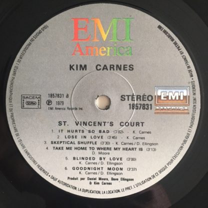 KIM CARNES – St Vincent’s court – 1983 – France – EMI America – Vinyle -33 Tours – OriginVinylStore