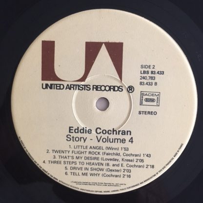 vinyle 33tours artiste eddie cochran titrestory volume 4 vinyle d'occasion originvinylstore montauban