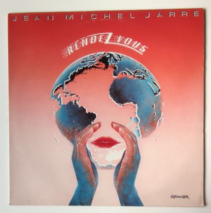 pochette vinyle 33tours artiste jean-michel jarre titre rendez-vous album vinyle d'occasion originvinylstore disquaire montauban