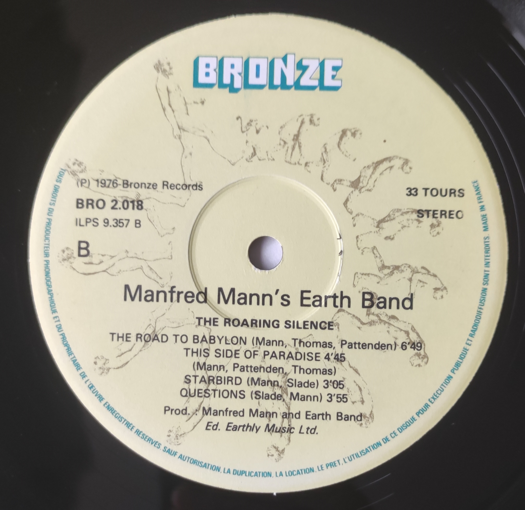 MANFRED MANN'S EARTH BAND - The roaring silence - 1976 - France - Bronze -  Vinyle - 33 Tours - OriginVinylStore - OriginVinylStore
