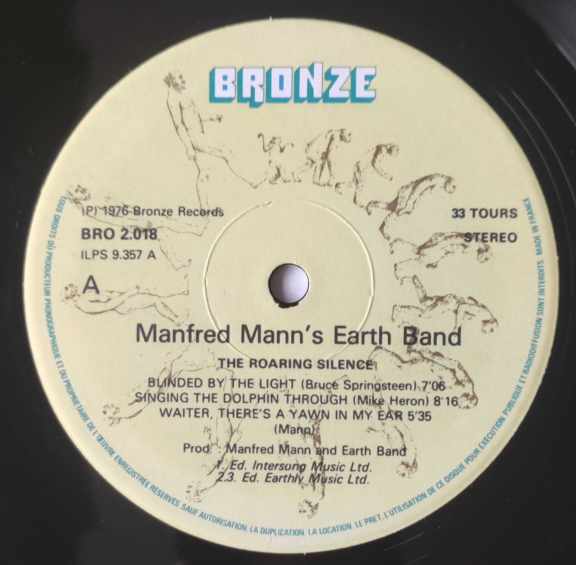 MANFRED MANN'S EARTH BAND - The roaring silence - 1976 - France - Bronze -  Vinyle - 33 Tours - OriginVinylStore - OriginVinylStore
