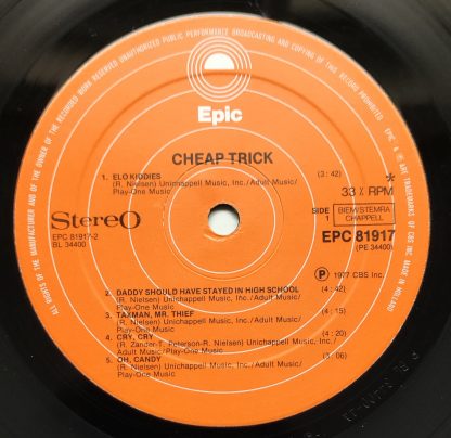 label vinyle record lp 33tours cheap trick titre cheap trick album vente vinyle d'occasion originvinylstore disquaire montauban tarn et garonne occitanie magasin de musique vintage