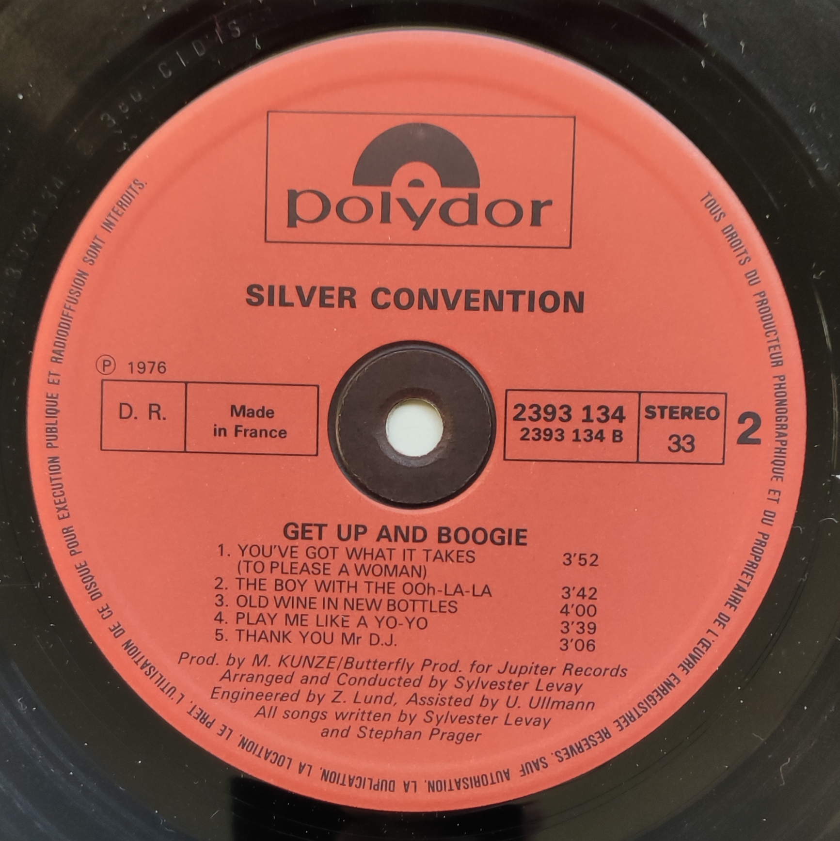 SILVER CONVENTION - Get up and boogie - 1976 - France - Polydor
