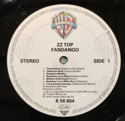 ZZ TOP – Fandango – 1975 – France – WB Records – Vinyle -33 Tours – OriginVinylStore