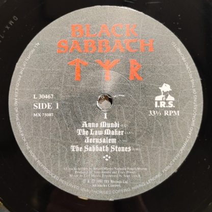 BLACK SABBATH – Tyr – 1990 – Australia – IRS Records – Vinyle -33 Tours – OriginVinylStore